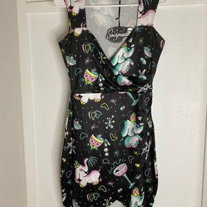 Sourpuss Elephant Cocktail Dress Pin-up